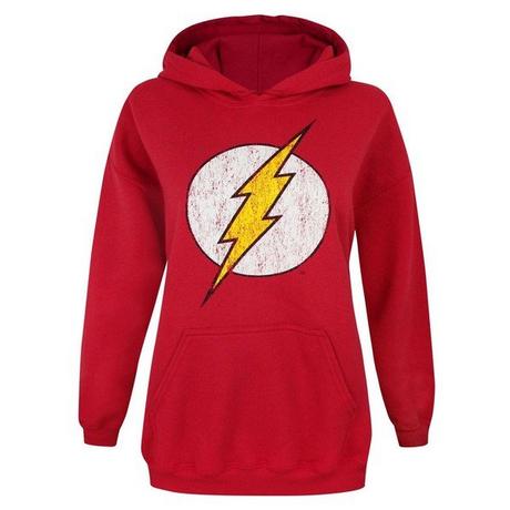 Flash  Kapuzenpullover mit Logo im UsedLook 