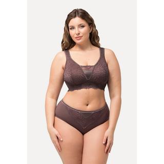 Ulla Popken  Bralette en dentelle, sans armatures. Bonnet B-F. 