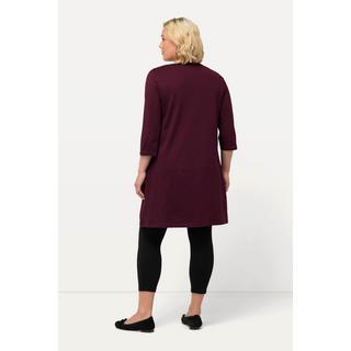 Ulla Popken  Longshirt, A-Linie, Carree-Ausschnitt, 3/4-Arm 