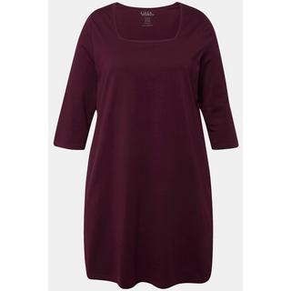 Ulla Popken  Longshirt, A-Linie, Carree-Ausschnitt, 3/4-Arm 