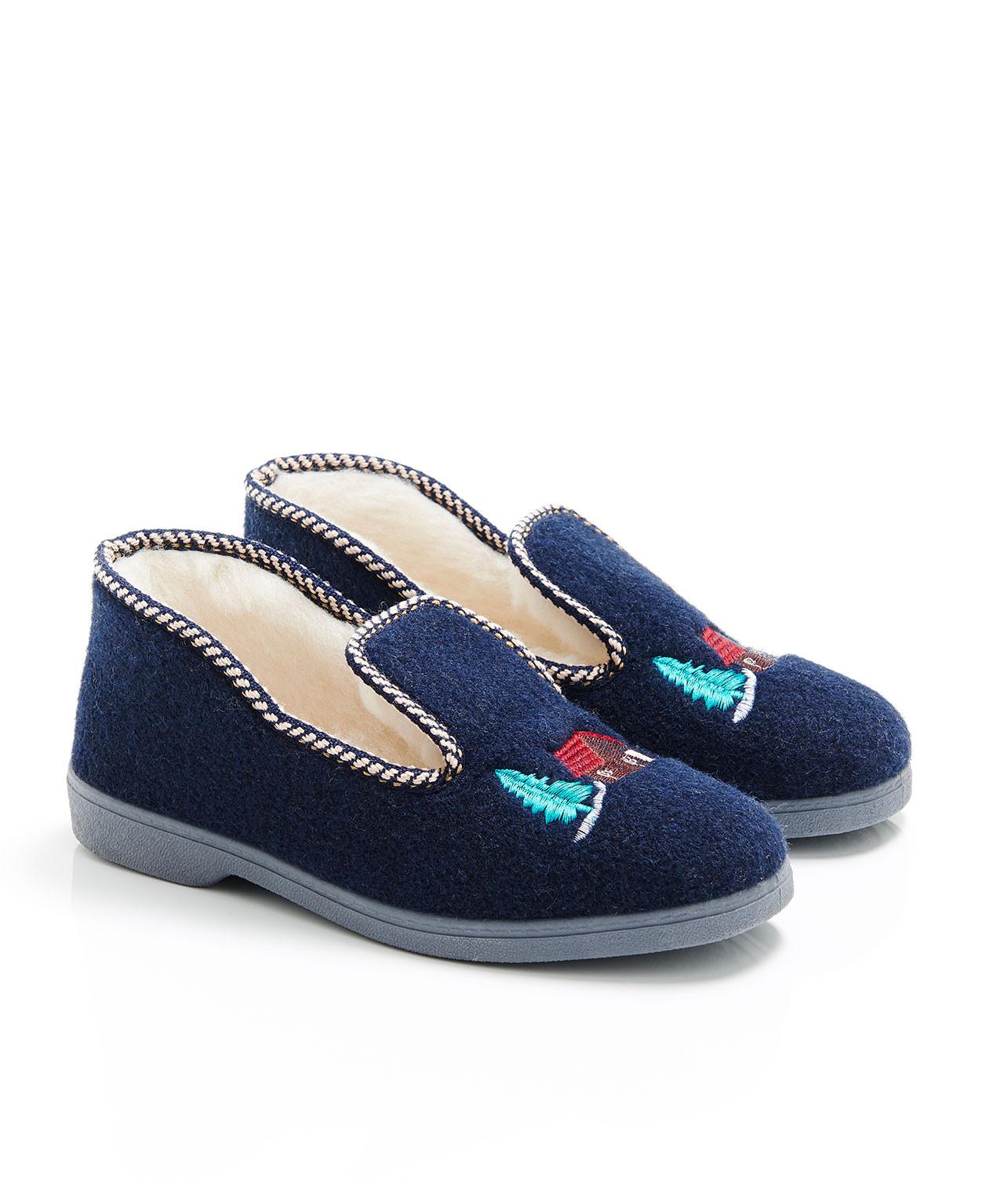 Image of Gefütterte Hausschuhe Aus Thermolactylfaser. Damen Blau 44