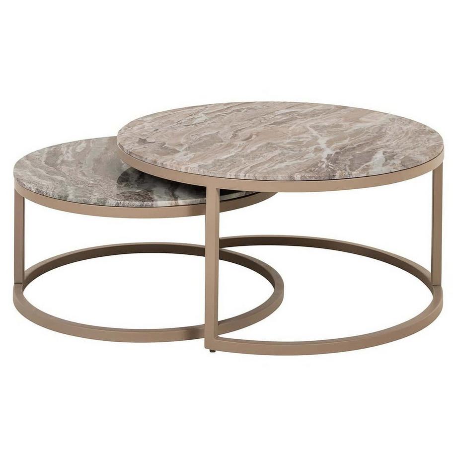 mutoni Table basse Fairfax (lot de 2)  
