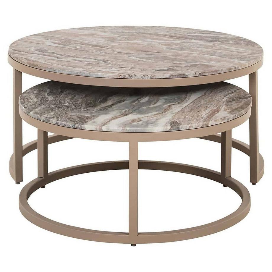 mutoni Table basse Fairfax (lot de 2)  