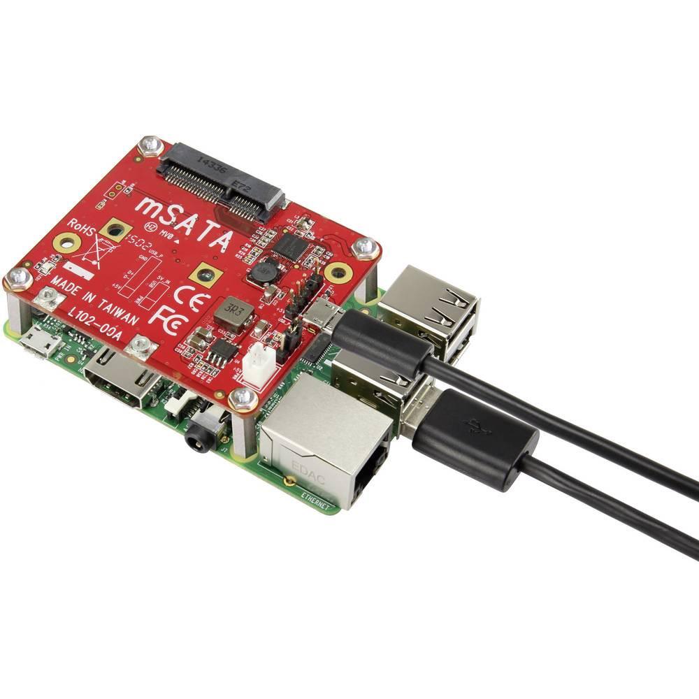 Renkforce  USB/mSATA-Converter + Cable Scheda Adatto per (kit di sviluppo): Raspberry Pi 