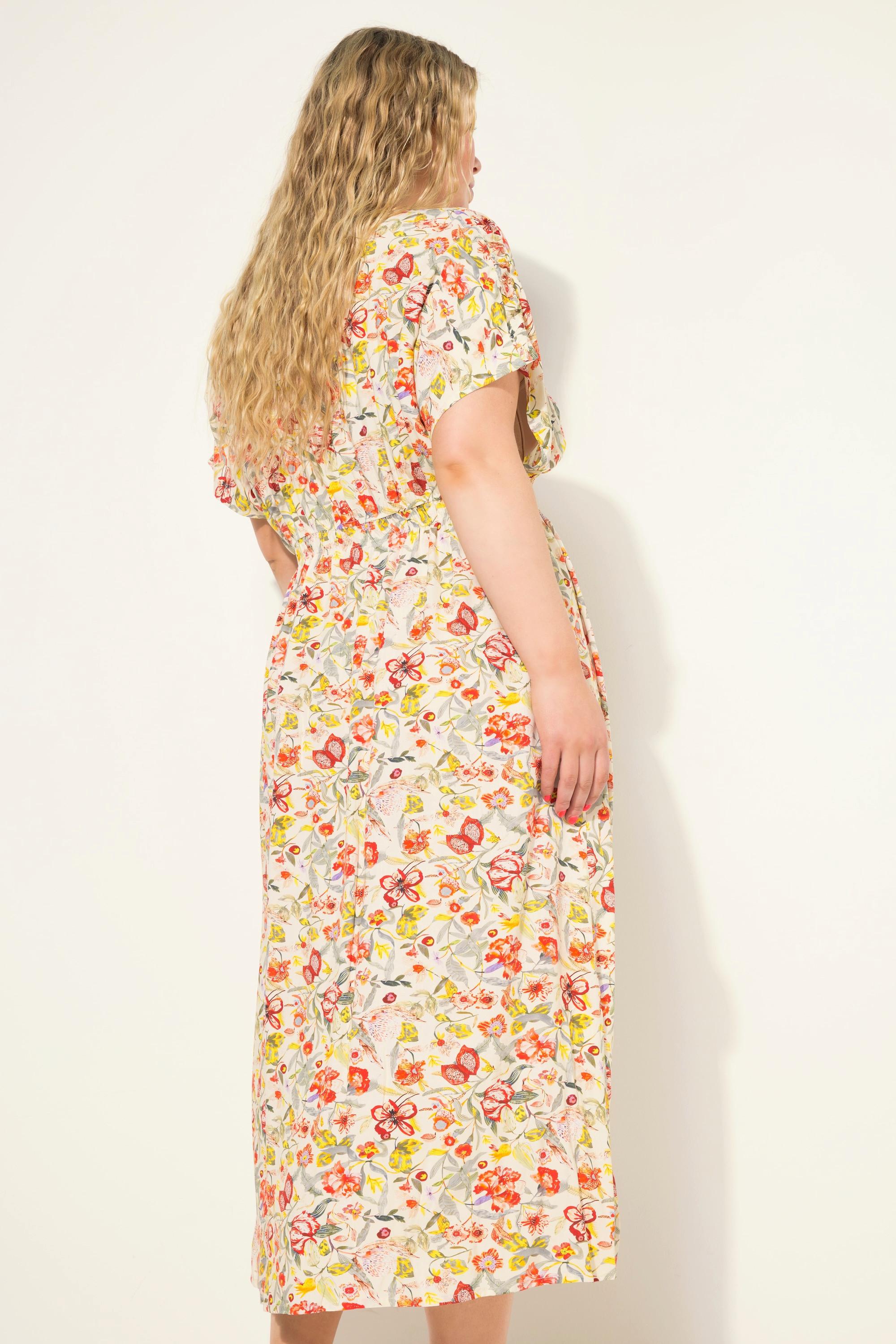 Studio Untold  Maxikleid, A-Line, Flowerprint, Knopfleiste 