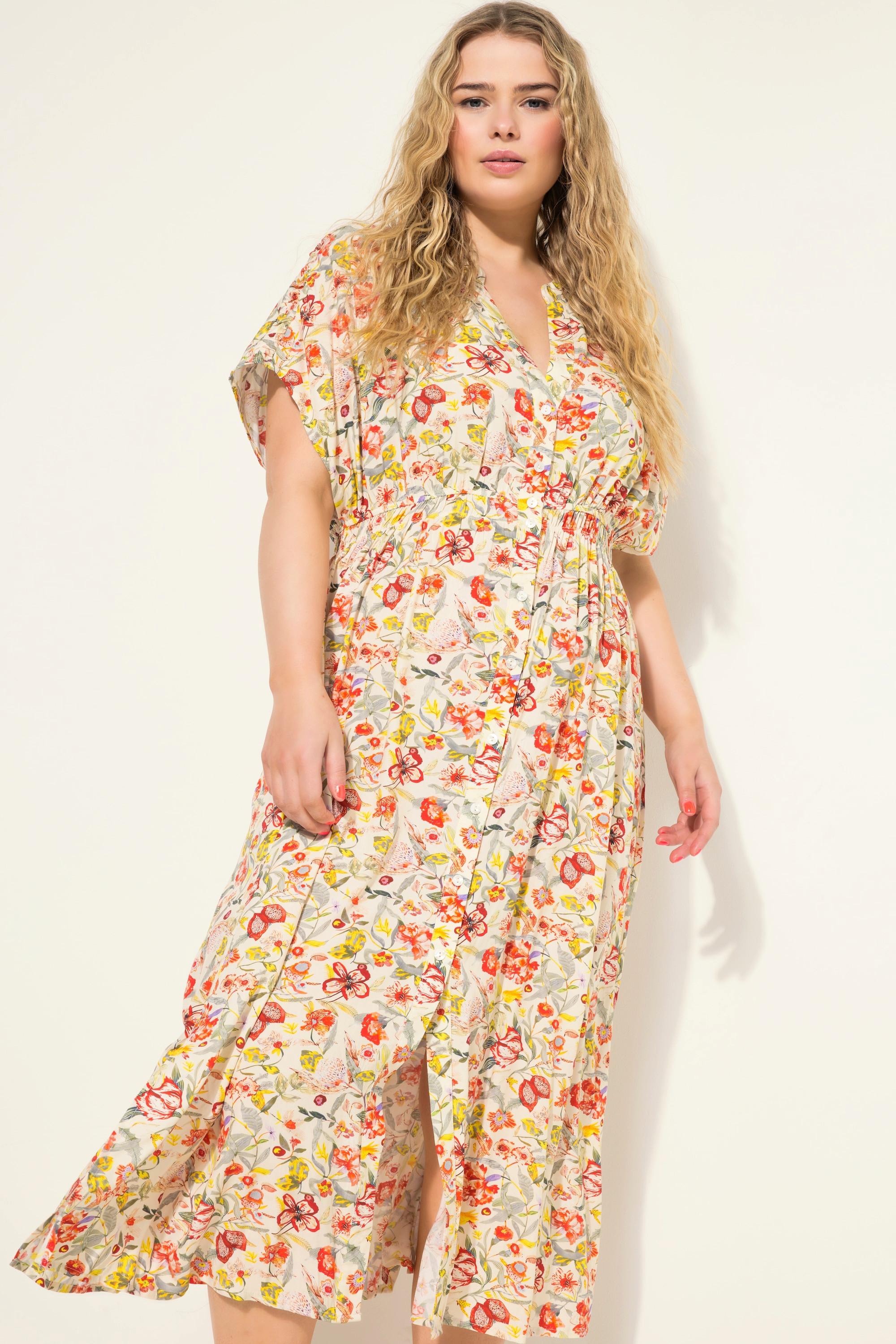 Studio Untold  Maxikleid, A-Line, Flowerprint, Knopfleiste 