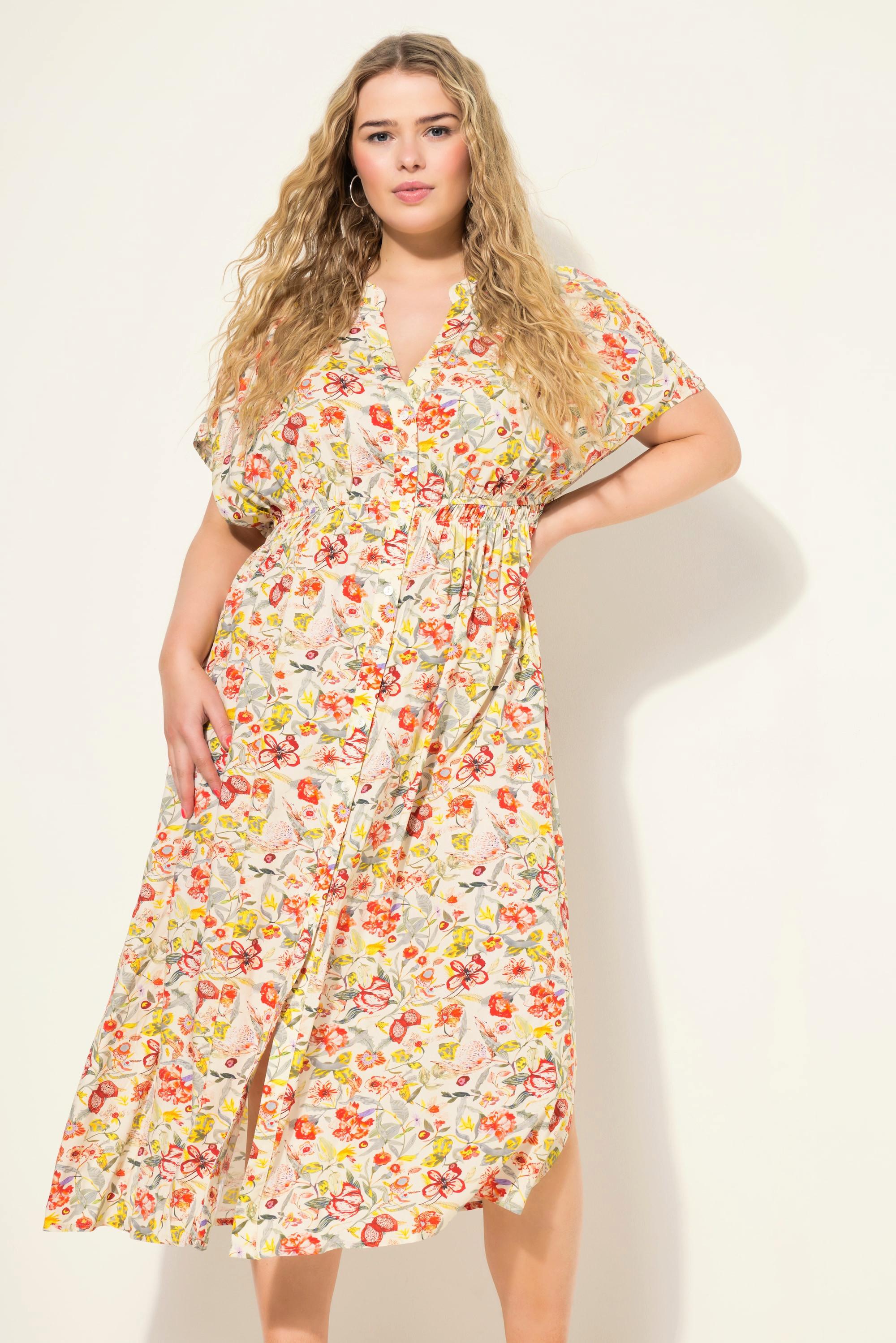 Studio Untold  Maxikleid, A-Line, Flowerprint, Knopfleiste 