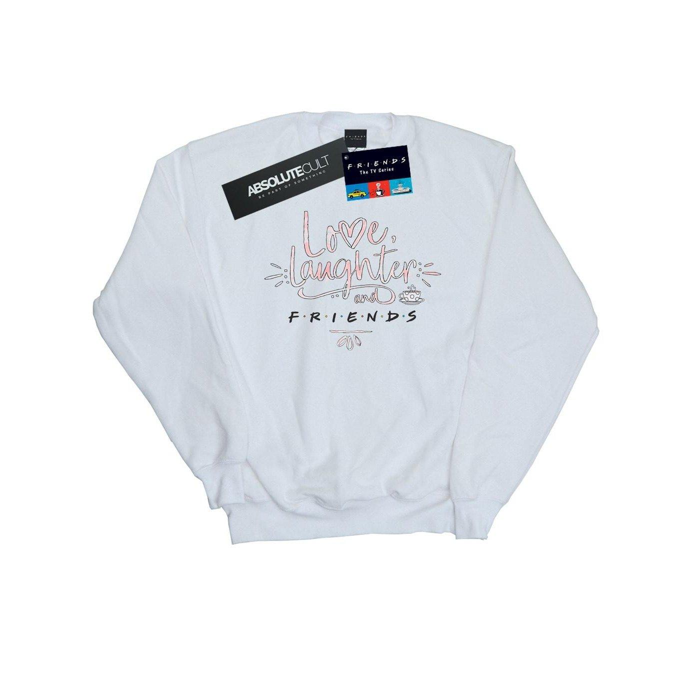 Image of Love Laughter Sweatshirt Damen Weiss L