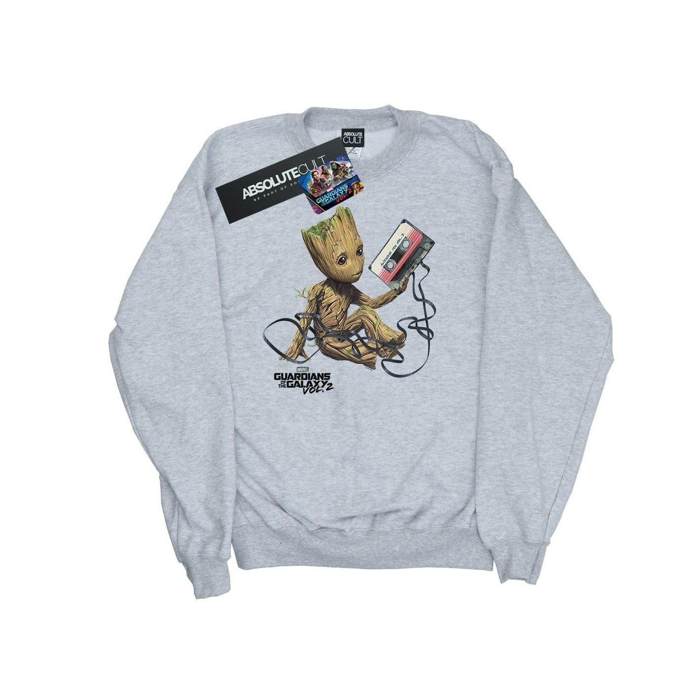 Image of Guardians Of The Galaxy Groot Tape Sweatshirt Unisex Grau 140/146
