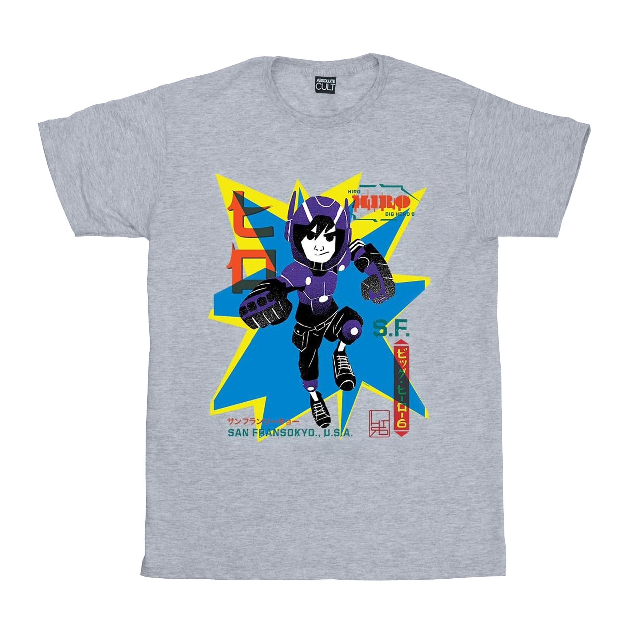 Image of Big Hero 6 Hiro Anime Tshirt Unisex Grau 152-158