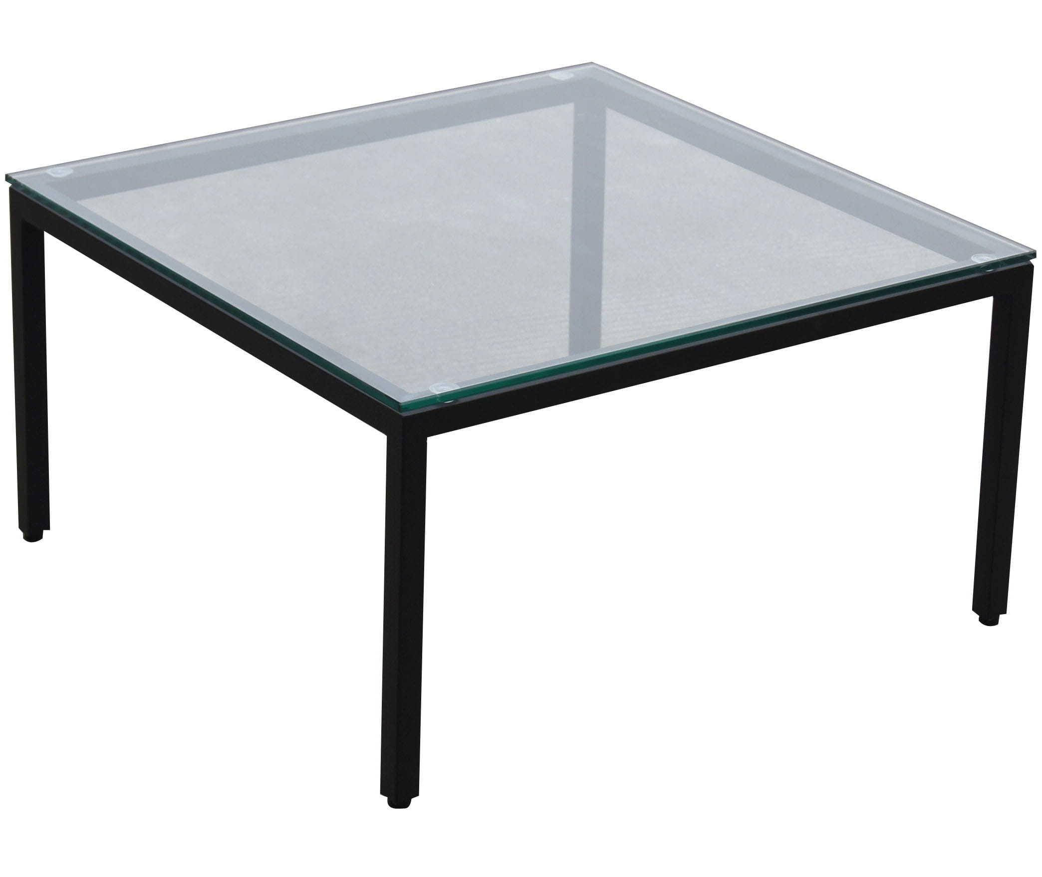 Image of Couchtisch Obelisk 4-Bein 60 - Platte Glas klar - Gestell Couchtisch Obelisk 4-Bein 60 - Platte Glas klar - Gestell