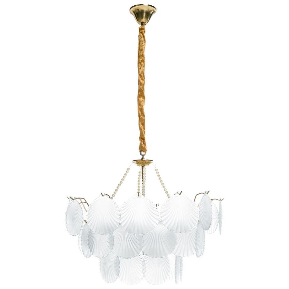 Beliani Lustre en Verre Glamour BIGOTE  