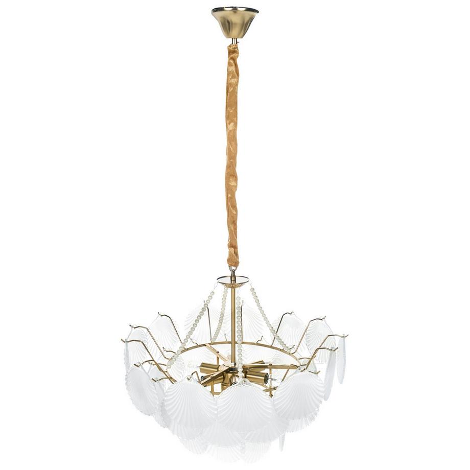 Beliani Lustre en Verre Glamour BIGOTE  