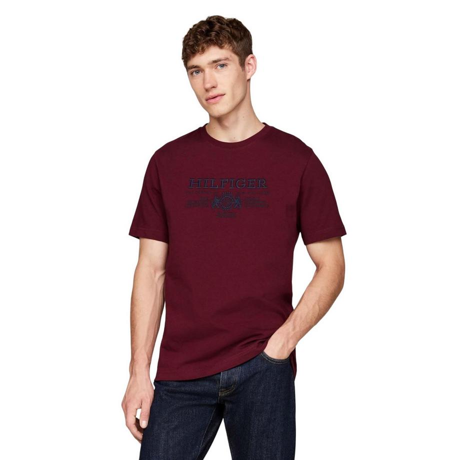 TOMMY HILFIGER T-shirt à manches courtes avec logo brodé  