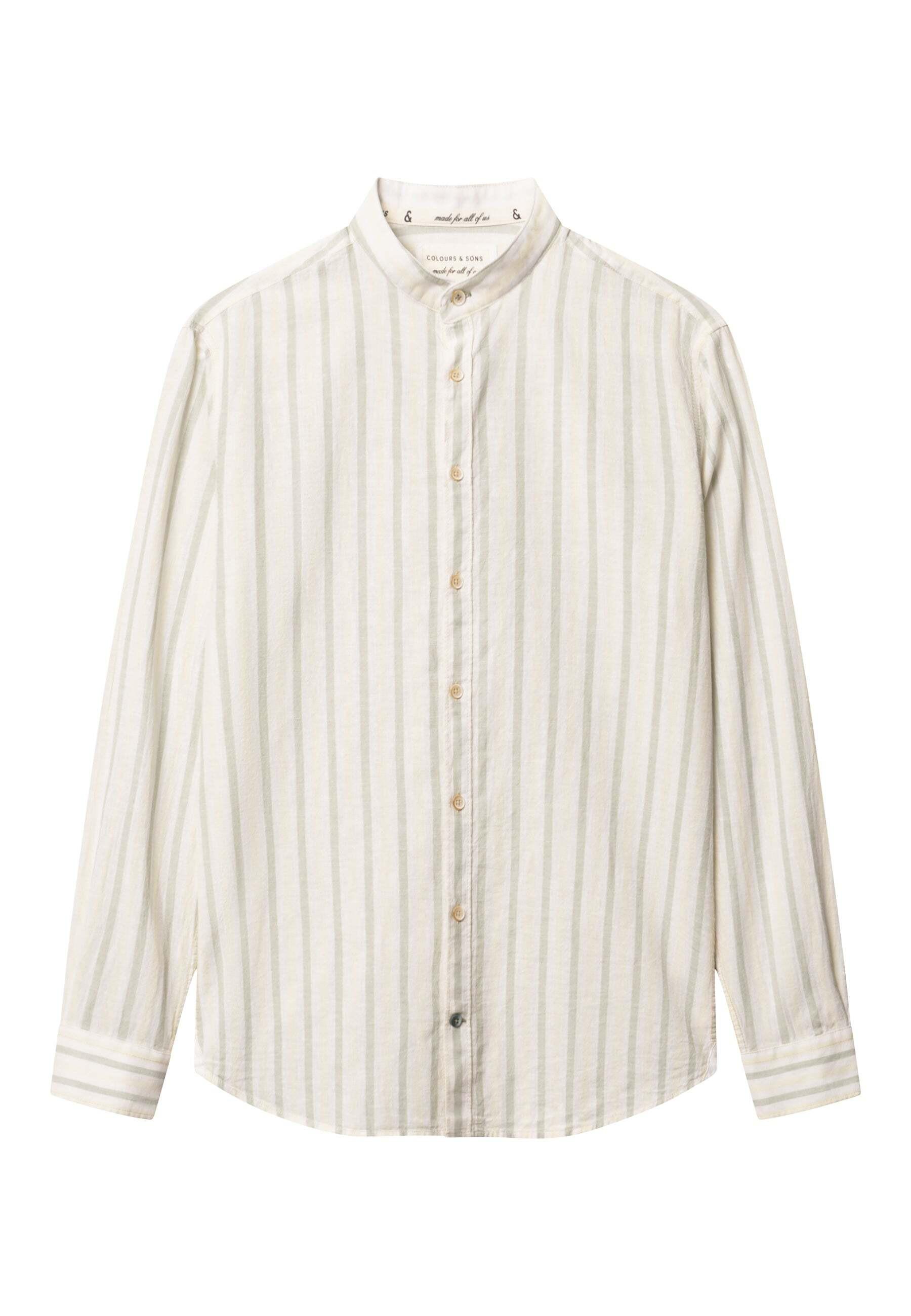 Colours & Sons Camicia a Righe Misto Lino  