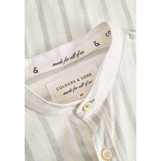 Colours & Sons Camicia a Righe Misto Lino  