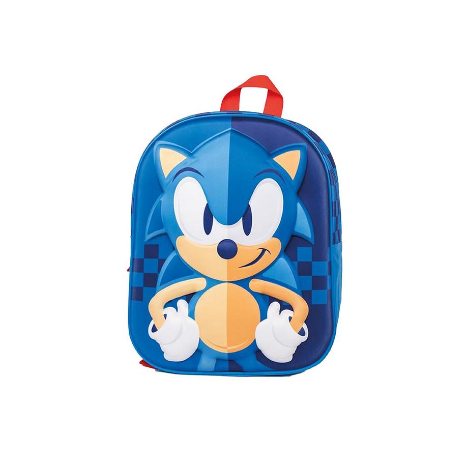 Disney Sac à dos 3D Sonic the Hedgehog Sac d'école élégant et durable pour les fans de Sonic !  