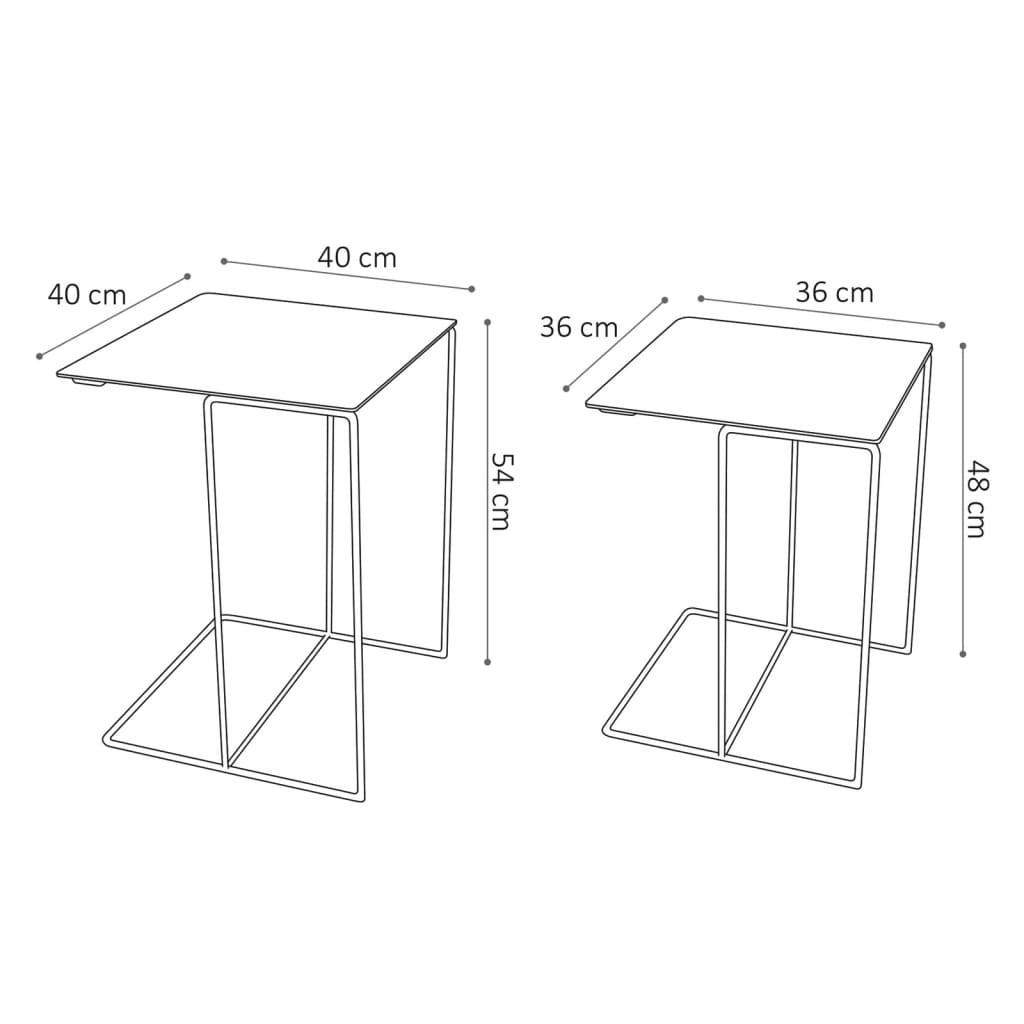 Rousseau Beistelltisch metall  