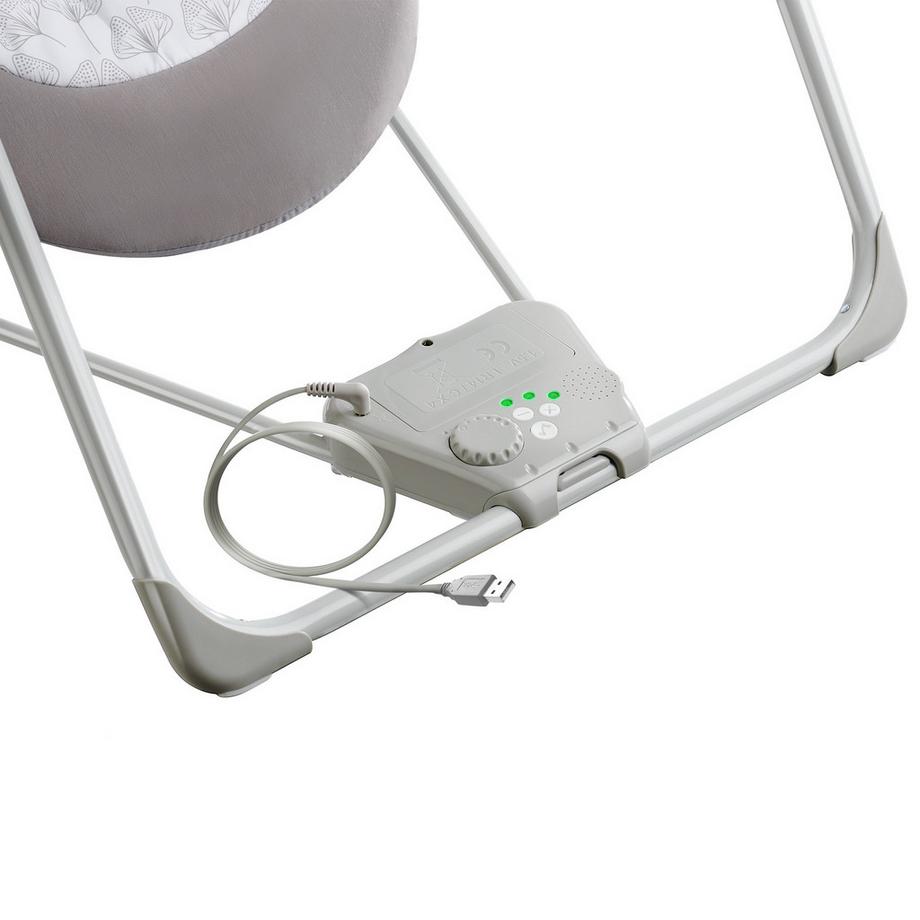 Tectake  Babyschaukel Dogs, truespeed technologie, timer mit abschaltfunktion, tonwiedergabe naturklänge 