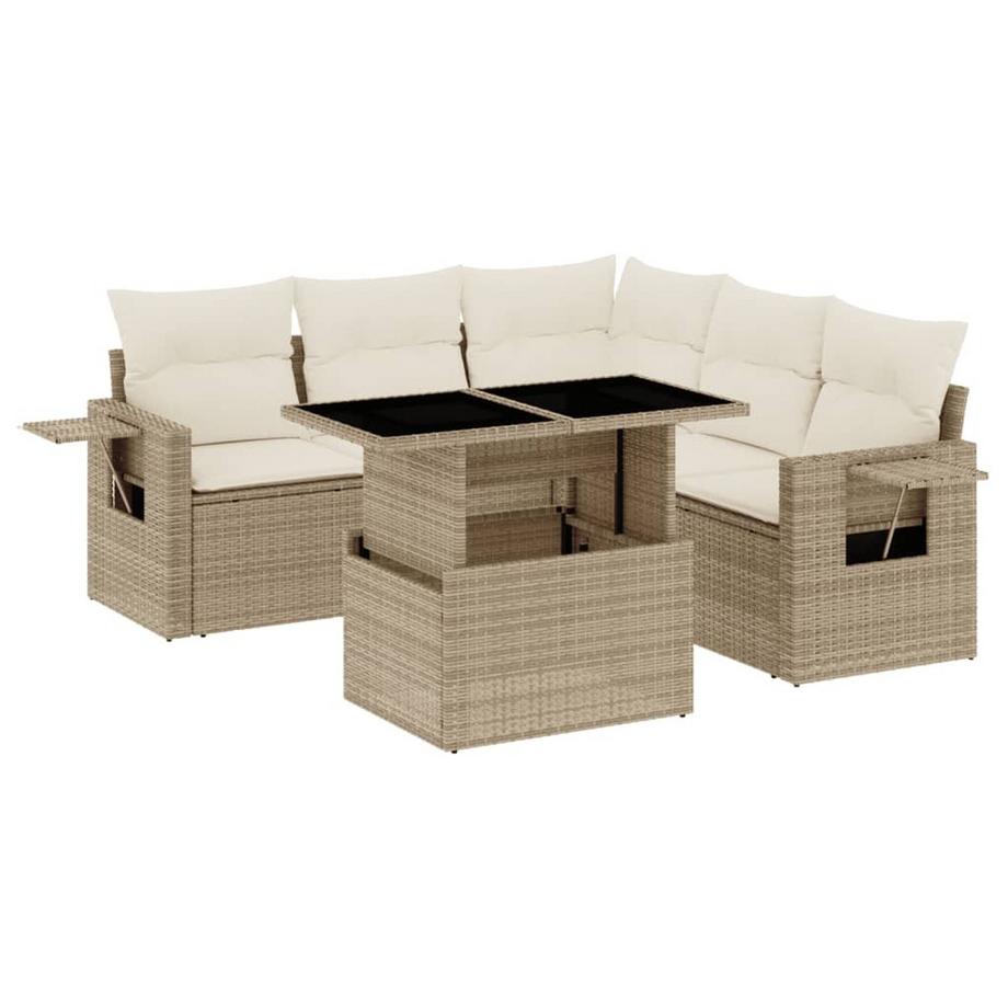 set divano da giardino Polirattan