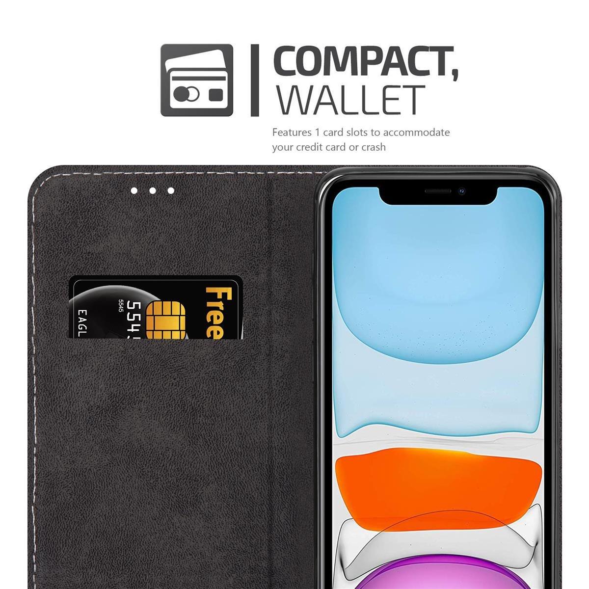 Cadorabo  Housse compatible avec Apple iPhone 11 - Coque de protection avec fermeture magnétique, fonction de support et compartiment pour carte 