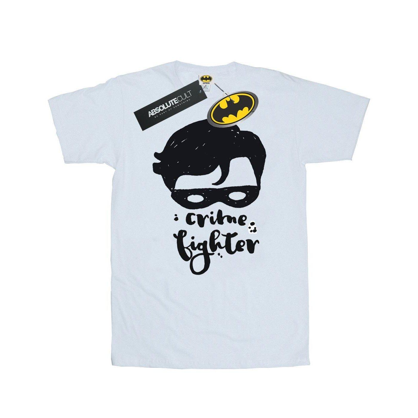 Image of Batman Crime Fighter Sketch Tshirt Herren Weiss XXL