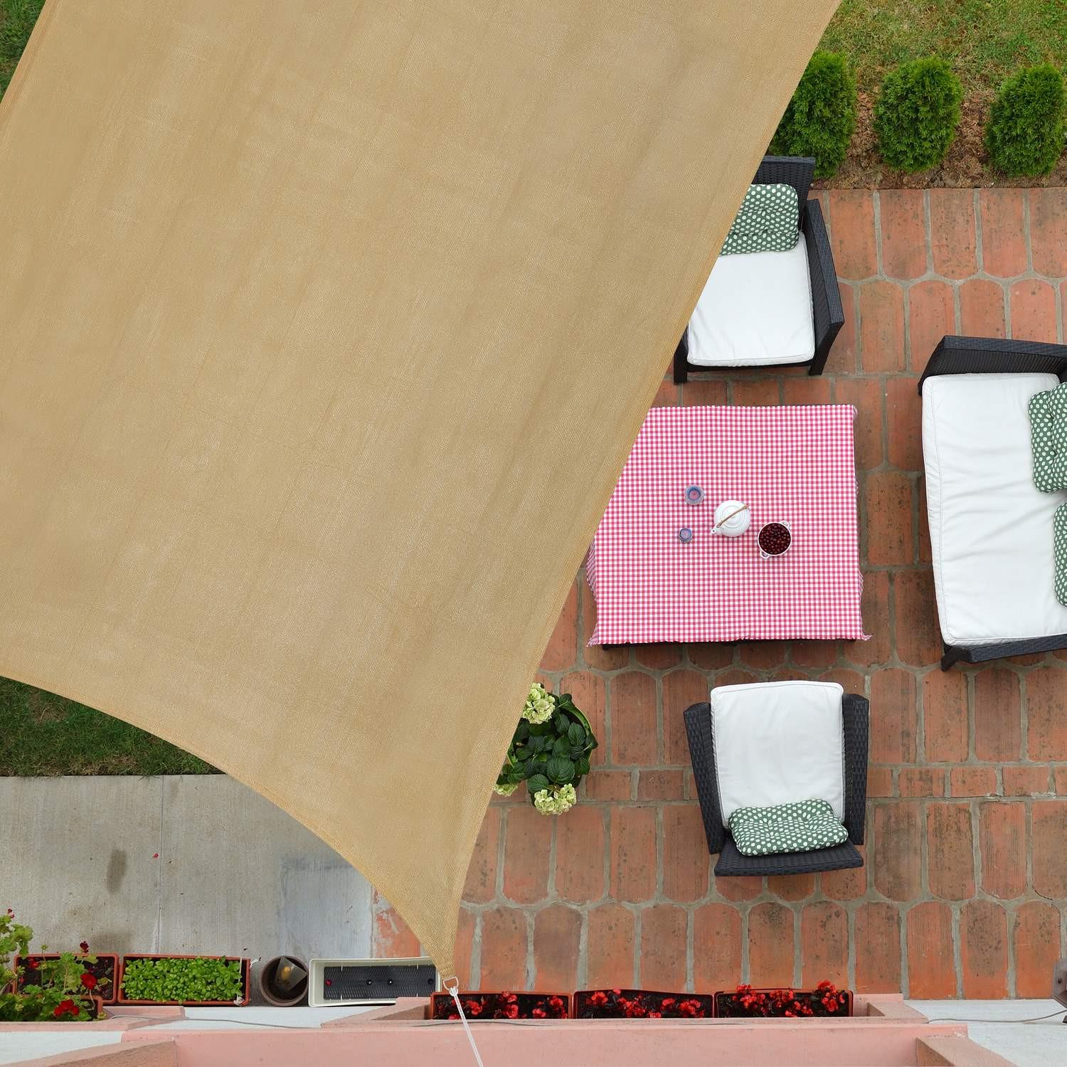 Northix Rechteckige Markise HDPE  