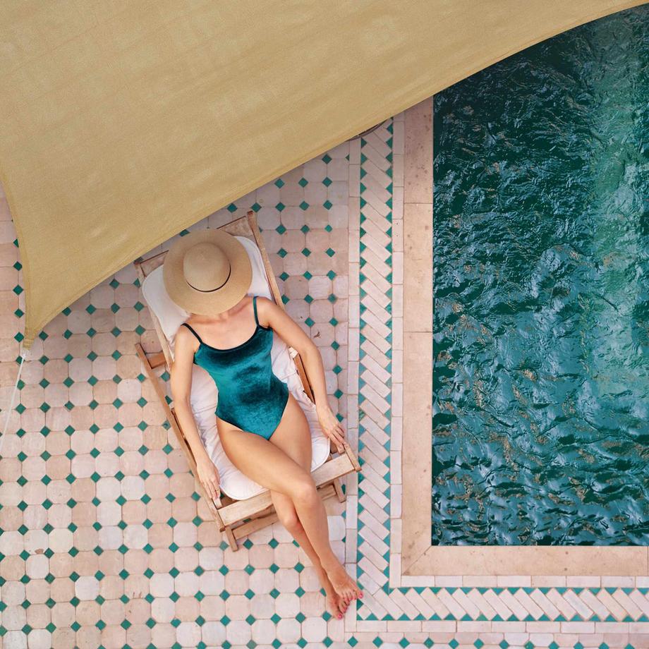 Northix Rechteckige Markise HDPE  