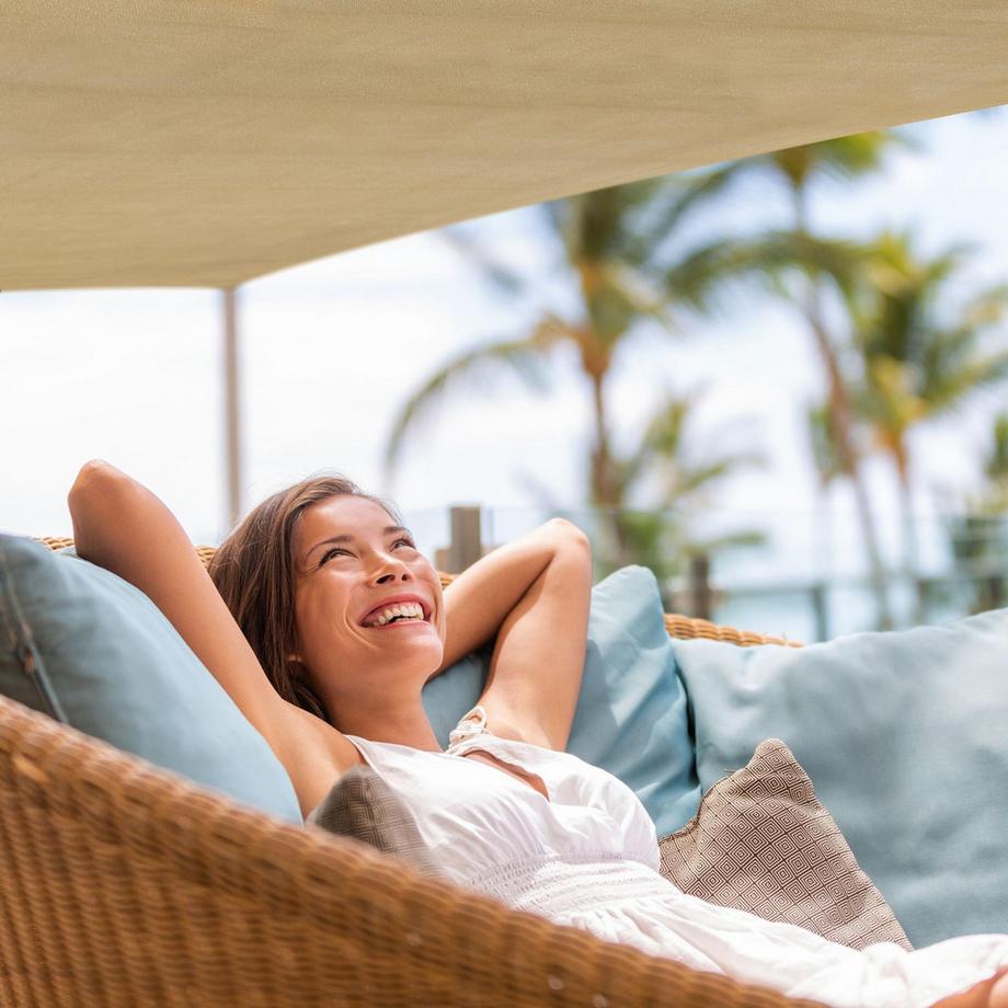 Northix Rechteckige Markise HDPE  