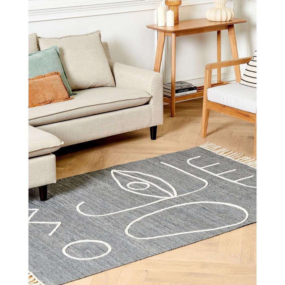 Beliani Tapis d'extérieur en Polyester  YAVU  