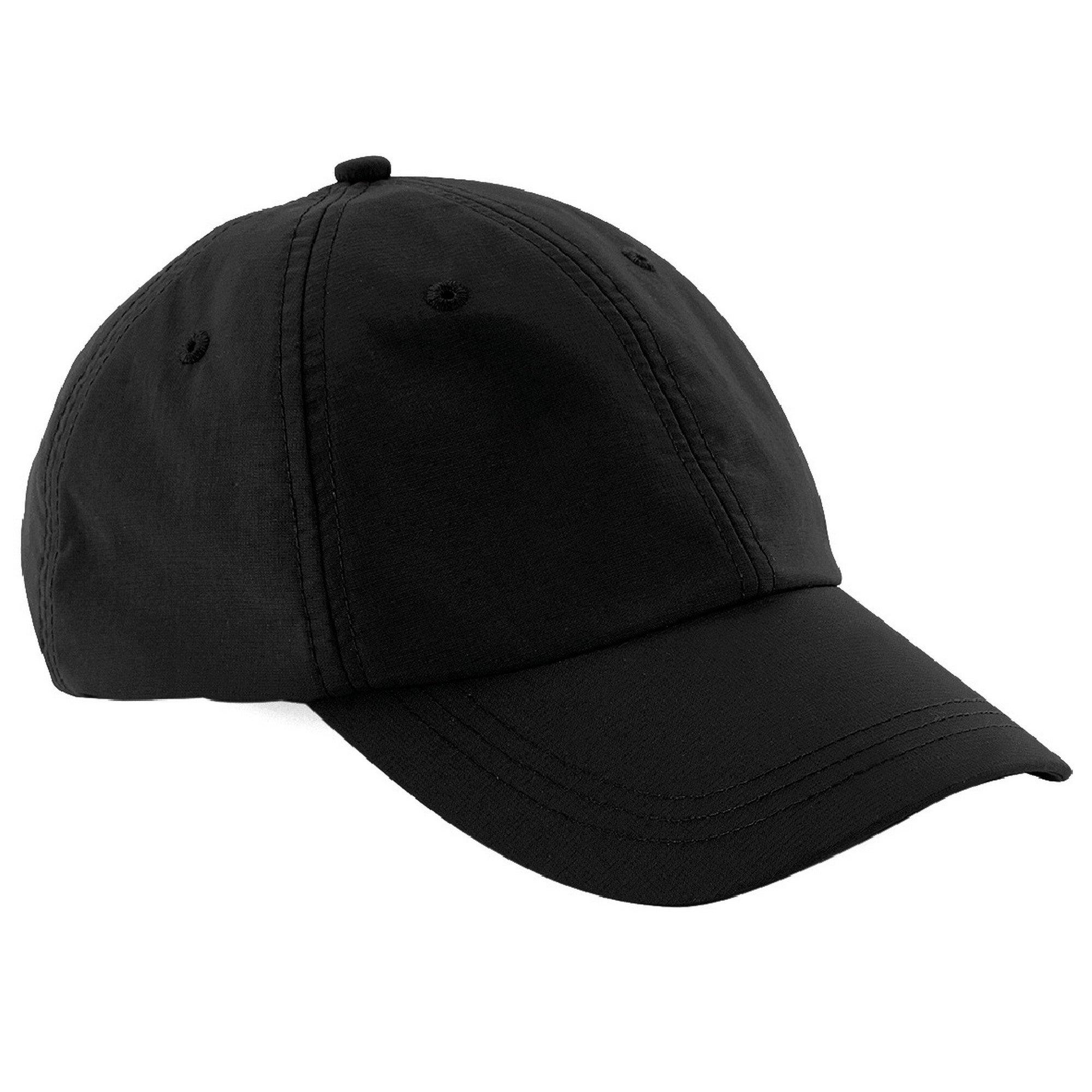 Image of Wasserbeständig 6 Panel Baseball Kappe (2 Stückpackung) Damen Schwarz ONE SIZE