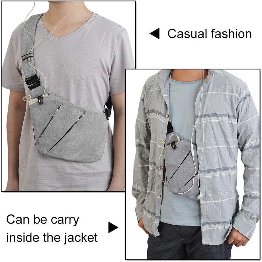 Only-bags.store Borsa a Tracolla Mini Antifurto Impermeabile  