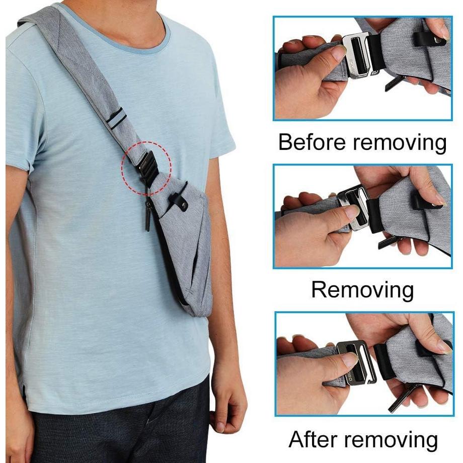 Only-bags.store Borsa a Tracolla Mini Antifurto Impermeabile  