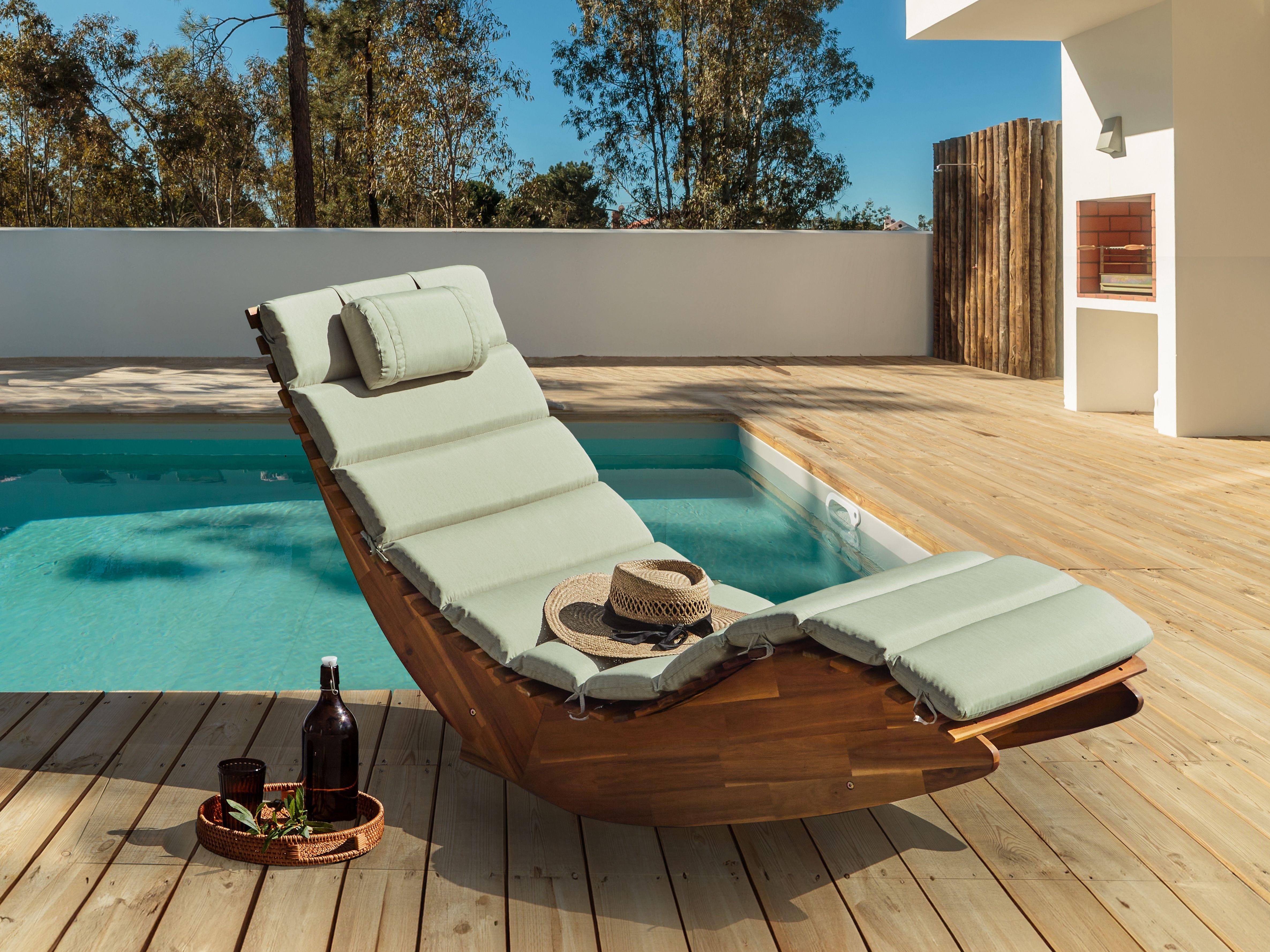 Beliani Coussin de transat extérieur en Polyester Moderne BRESCIA PREMIUM  