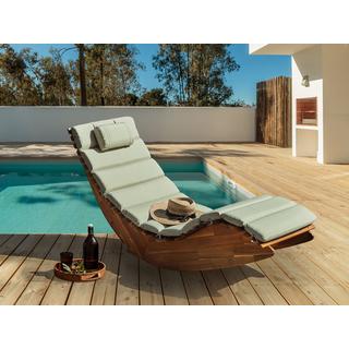 Beliani Coussin de transat extérieur en Polyester Moderne BRESCIA PREMIUM  