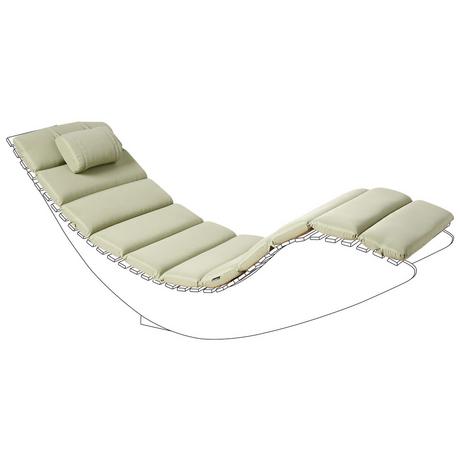 Beliani Coussin de transat extérieur en Polyester Moderne BRESCIA PREMIUM  