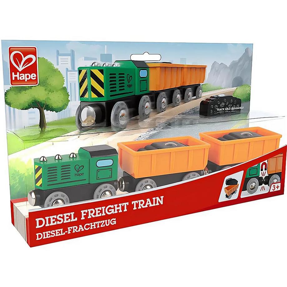 Hape  Eisenbahn Diesel-Frachtzug 