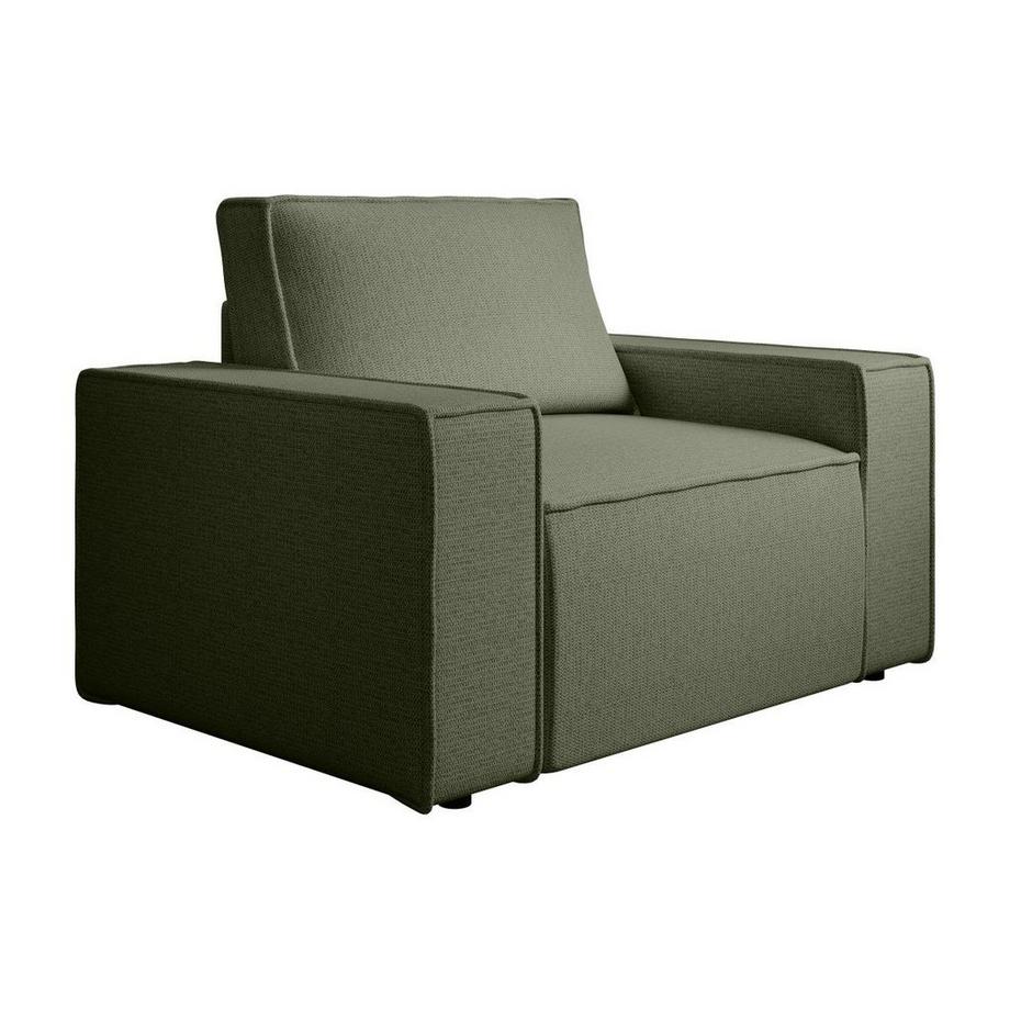 Vente-unique Sessel - Strukturstoff - Grün - AMELIA  