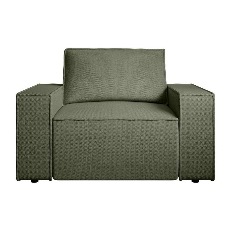 Vente-unique Sessel - Strukturstoff - Grün - AMELIA  