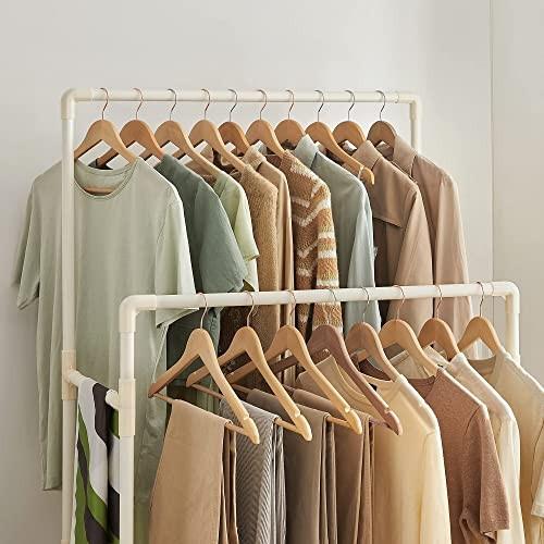 Pricenet Portant à vêtements en métal durable, charge de 70 kg, assemblage facile  