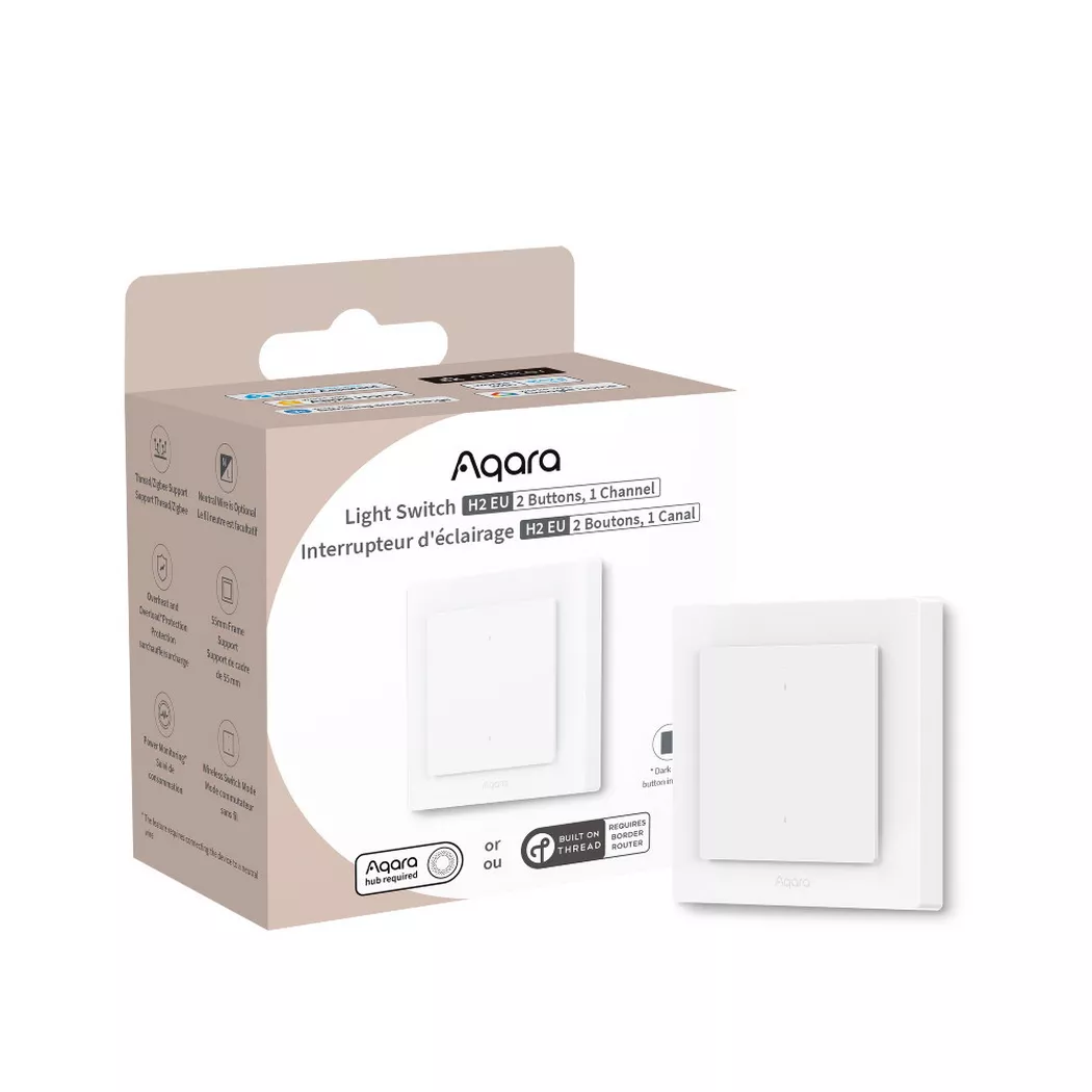 Aqara Light Switch H2 EU (2 Buttons 1 Channel)