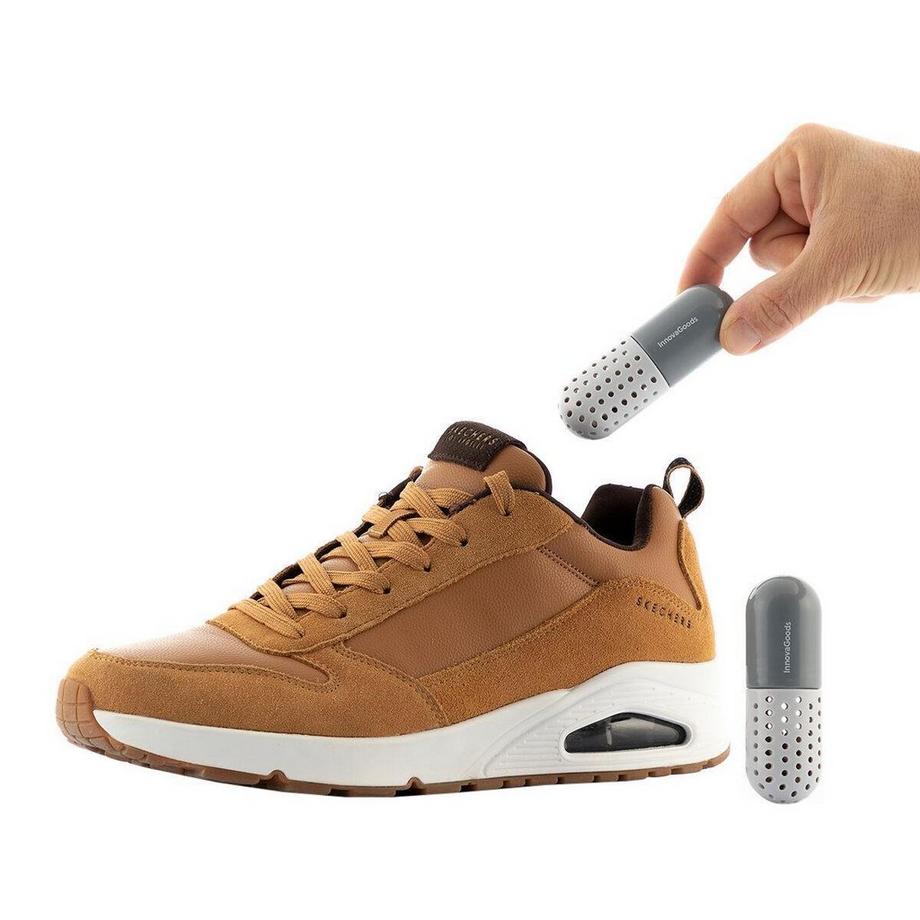 InnovaGoods  2x Capsules anti-odeurs pour chaussures - Déodorant pour chaussures 