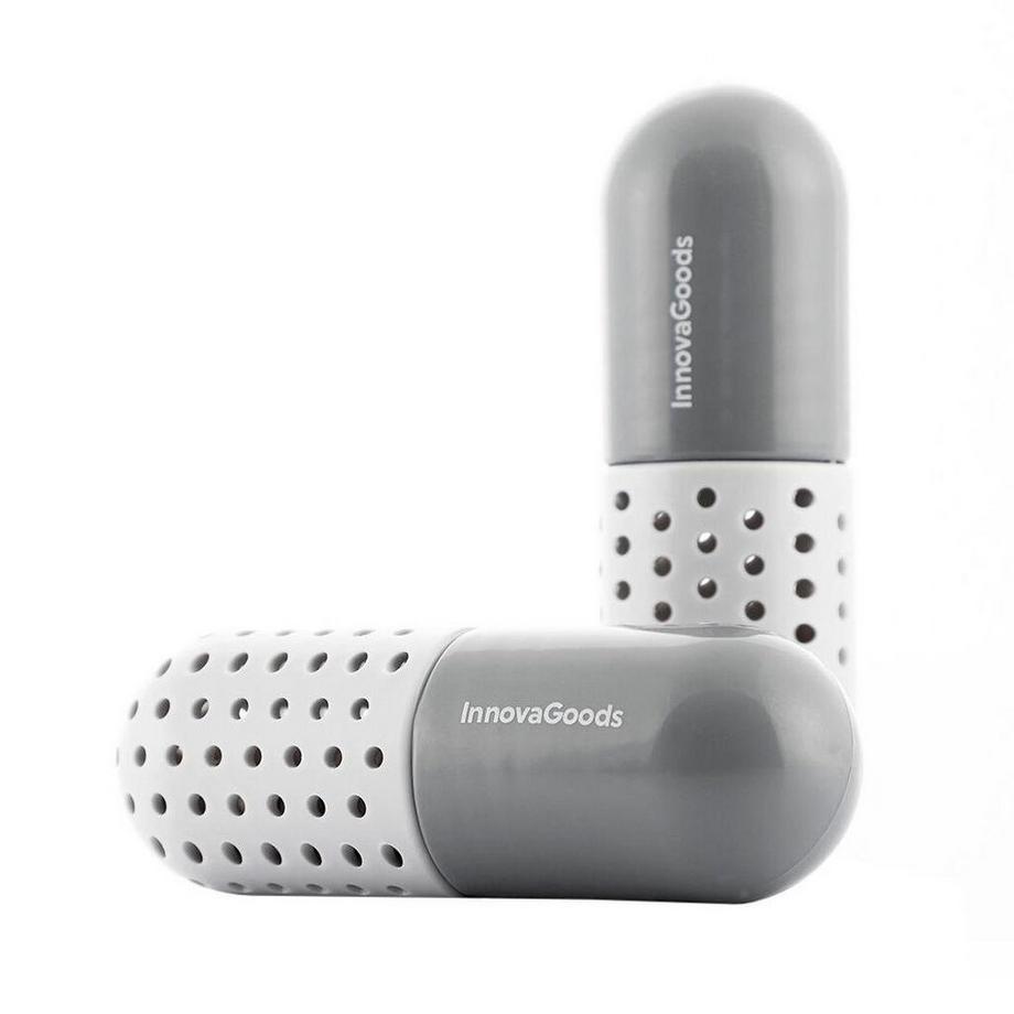 InnovaGoods  2x Capsules anti-odeurs pour chaussures - Déodorant pour chaussures 