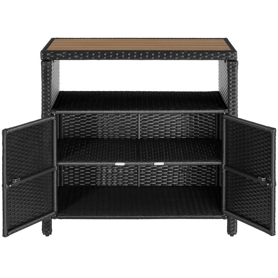 Tectake Gartenschrank Monscia, witterungsbeständig, sicherer Verschluss, einfache Montage, robuster Stauraum  