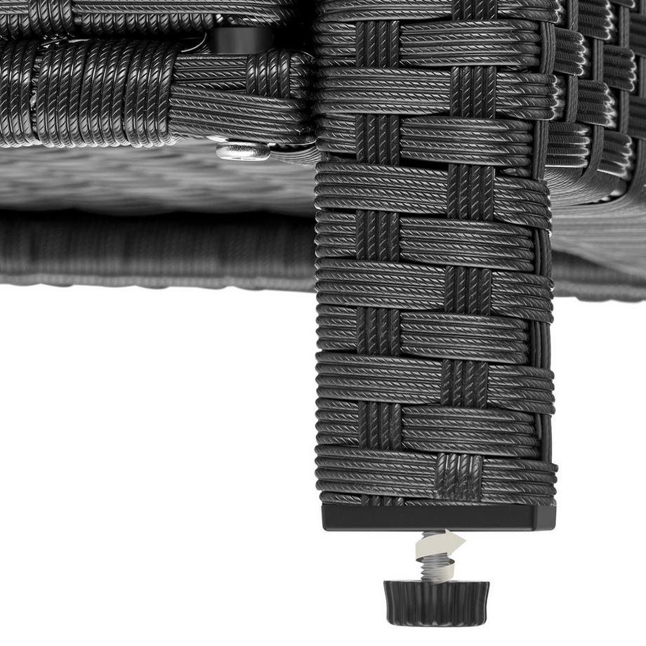 Tectake Gartenschrank Monscia, witterungsbeständig, sicherer Verschluss, einfache Montage, robuster Stauraum  