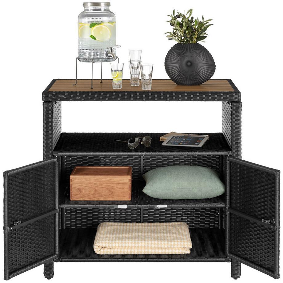 Tectake Gartenschrank Monscia, witterungsbeständig, sicherer Verschluss, einfache Montage, robuster Stauraum  