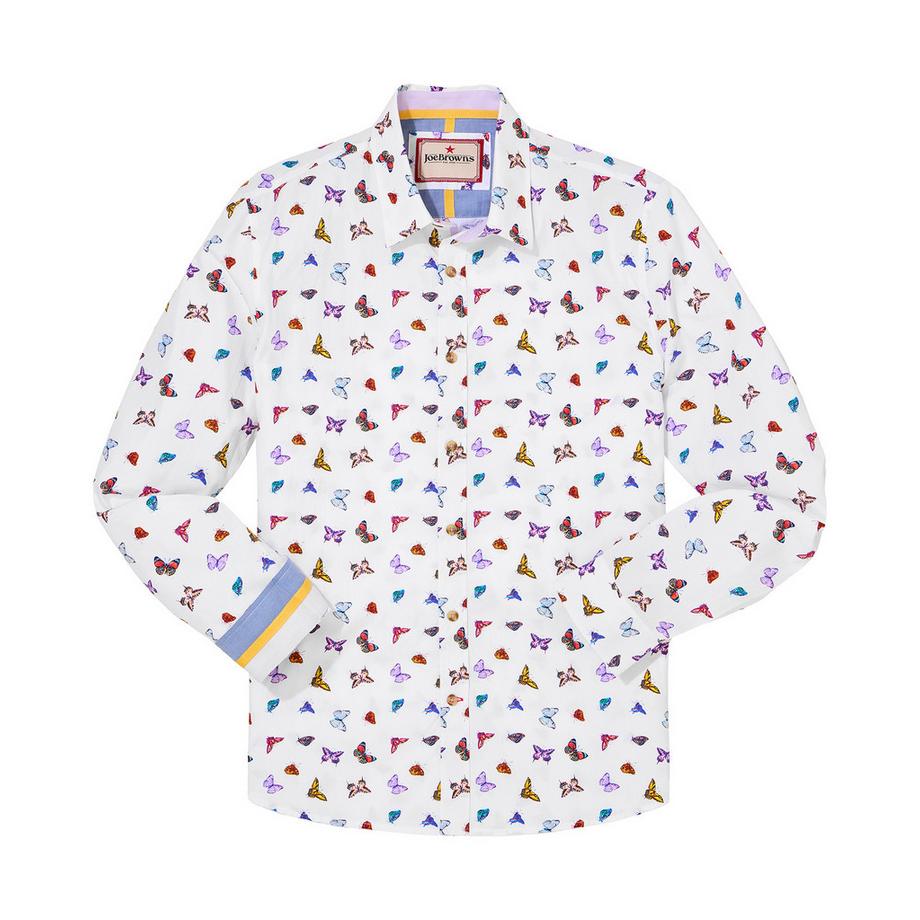 Joe Browns Chemise Imprimé Papillon avec Rayures Contrastées  