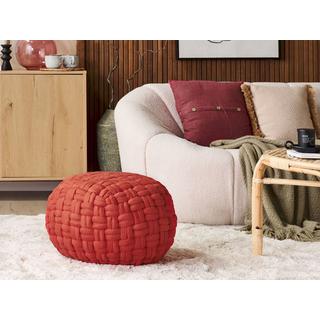 Beliani Pouf en Velours Moderne HOPA  