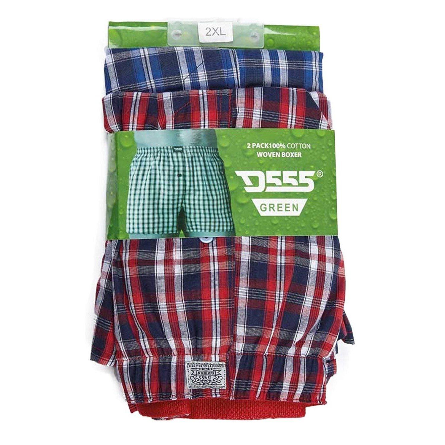 Image of Boxershorts Kingsize, Kariert, 2 Stück Herren Multicolor 4XL