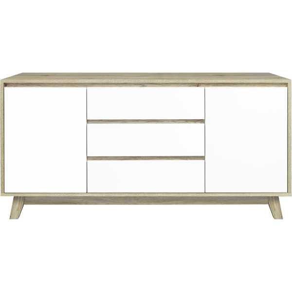 mutoni Madia naturale 140x40x75 bianco  